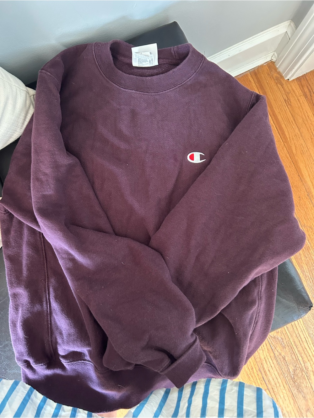 Champion Men's Crewneck Sweatshirt - Plum